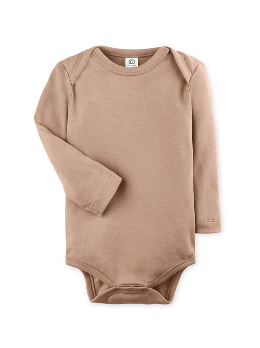 Colored Organics - Organic Baby Long Sleeve Classic Bodysuit - Truffle