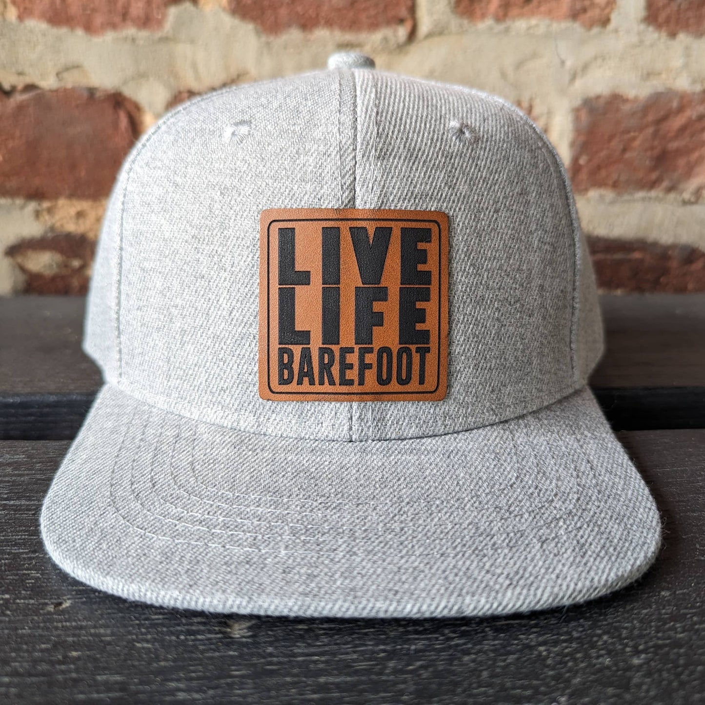 Barefoot Baby - Grey Live life Barefoot Trucker Hat For Outdoor Nature Kids