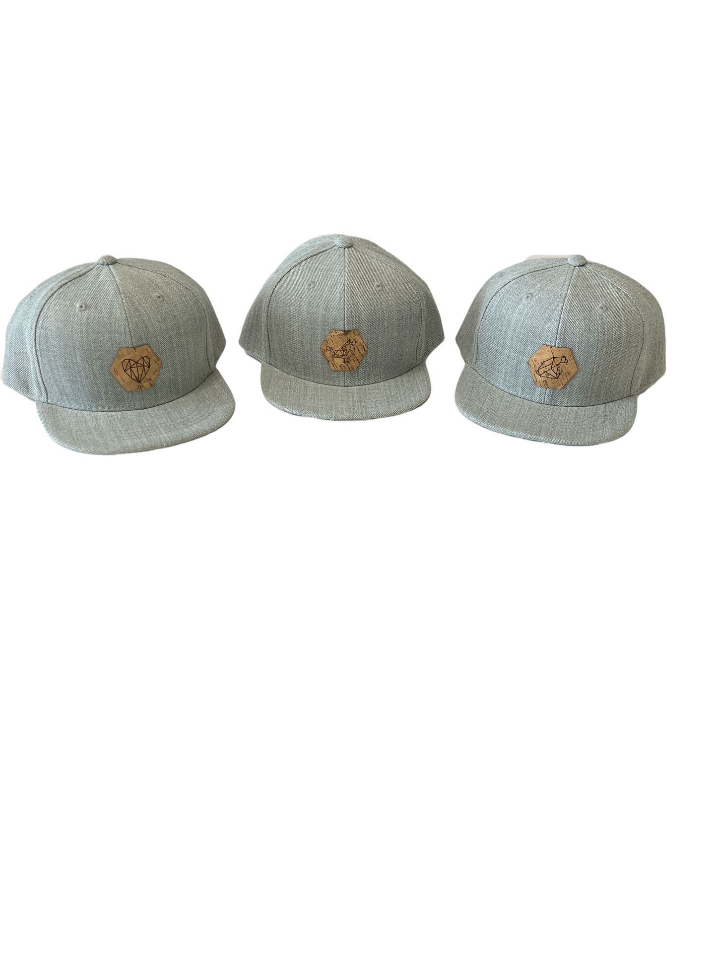 Tate & Adele - Flat Brim Snap Back Hat with Cork Patch