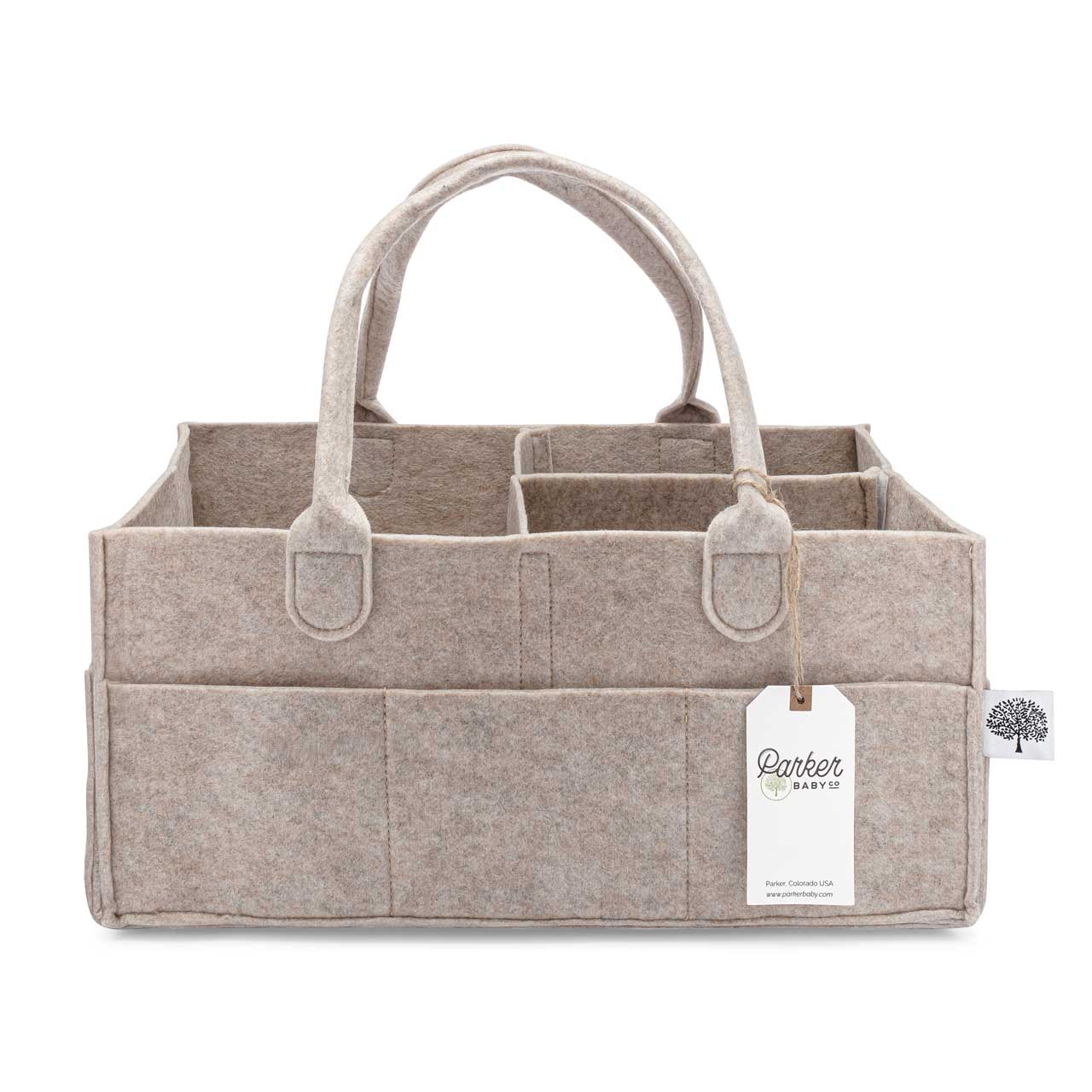 Parker Baby Co. - Diaper Caddy in Oatmeal