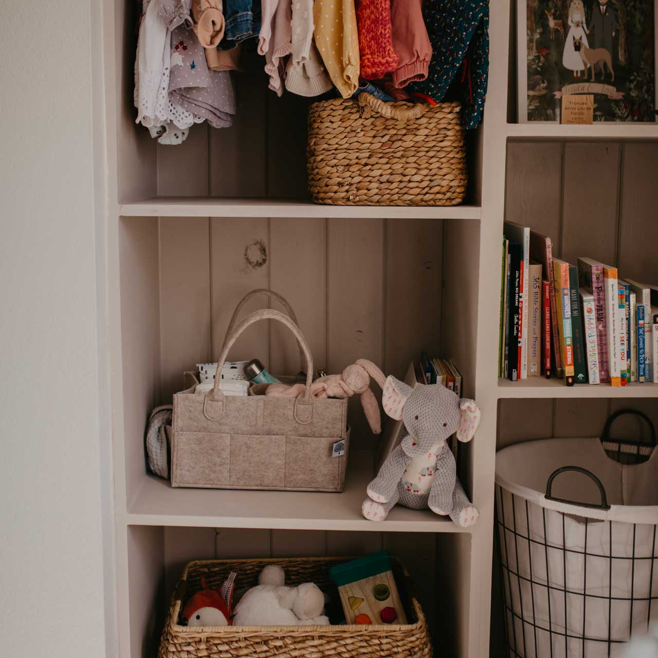 Parker Baby Co. - Diaper Caddy in Oatmeal