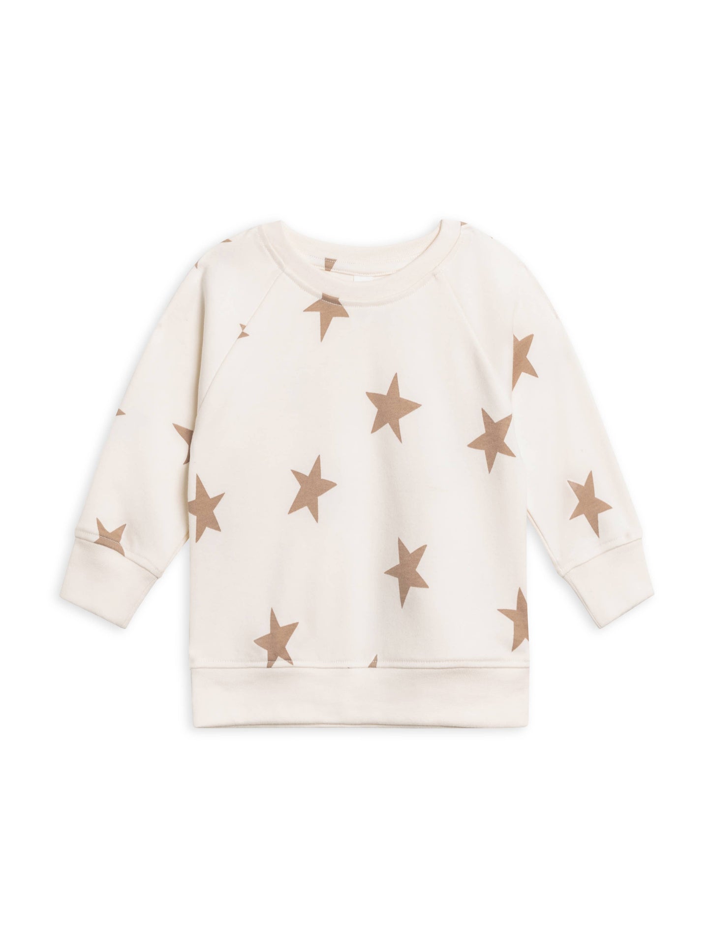 Colored Organics - Organic Baby and Kids Portland Pullover - Star / Truffle