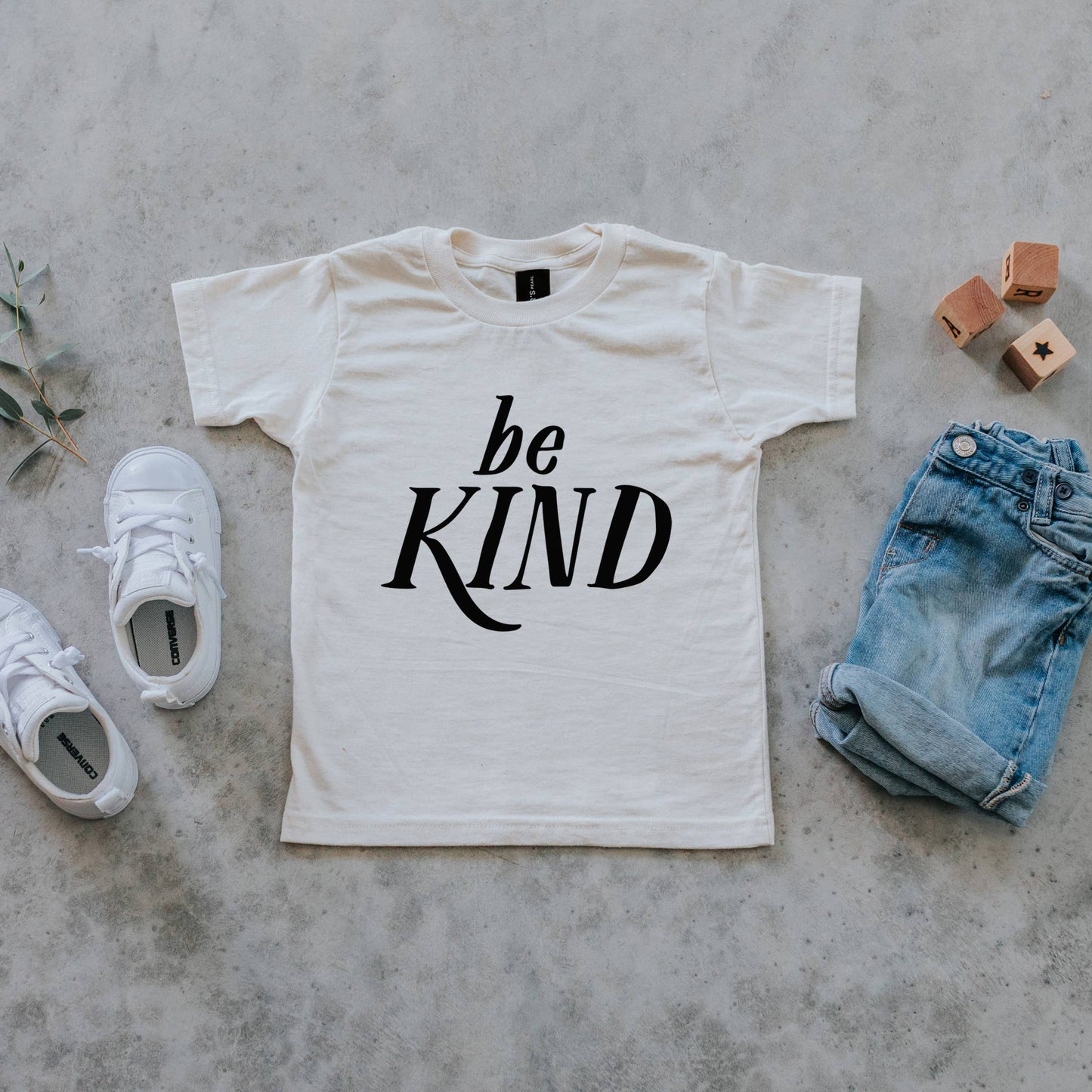 Gladfolk - Be Kind Organic Baby & Kids Tee
• Cream