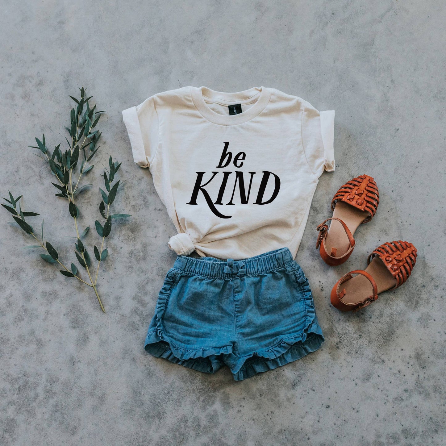 Gladfolk - Be Kind Organic Baby & Kids Tee
• Cream