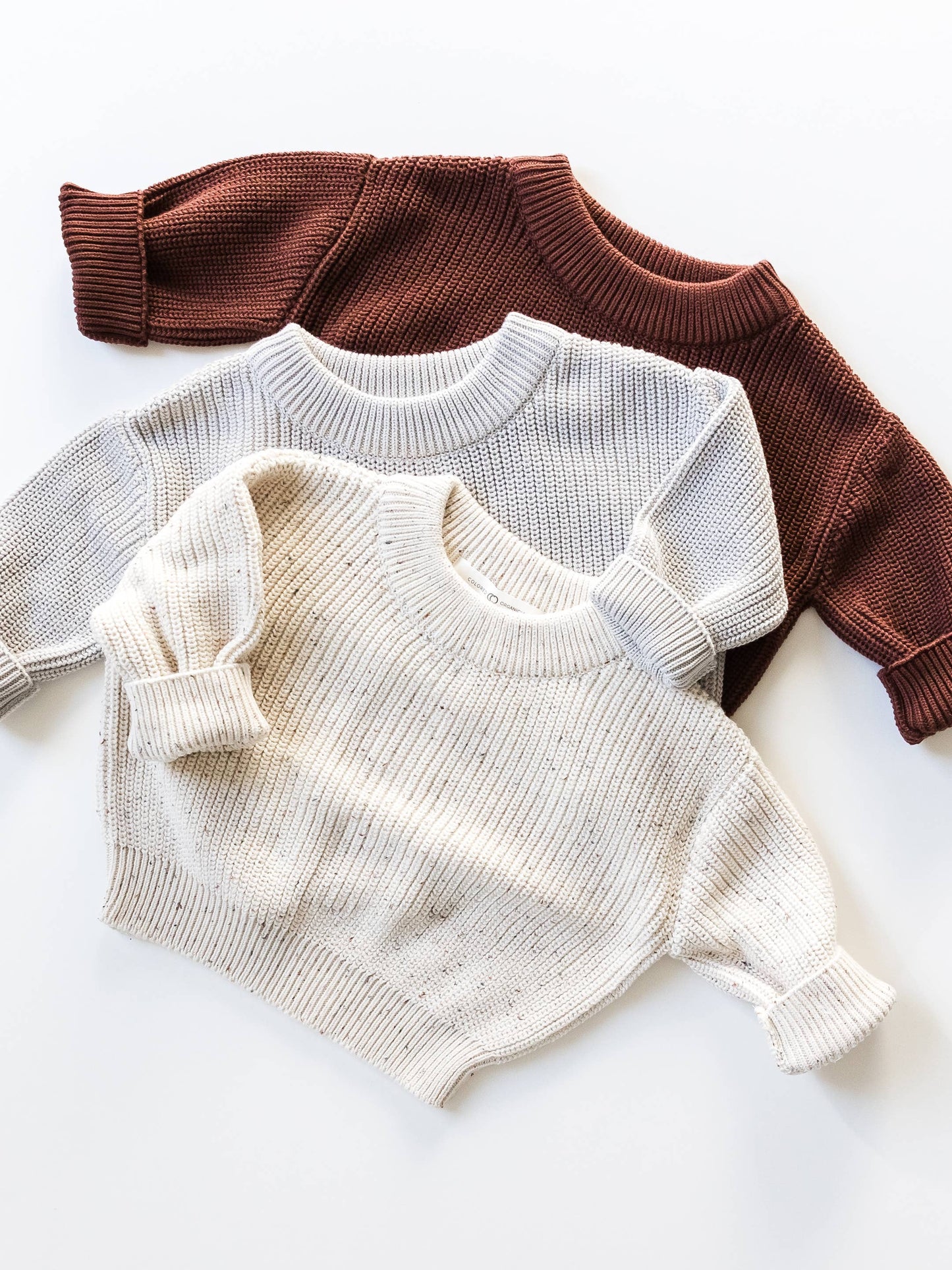 Colored Organics - Organic Baby & Kids Dion Sweater Crew -Glacier