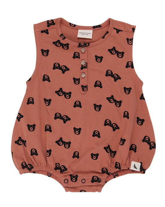 Turtledove London - TWO BEARS BUBBLE ROMPER