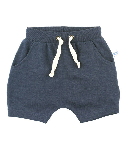 RuffleButts + RuggedButts - Boys Heather Navy Jogger Shorts