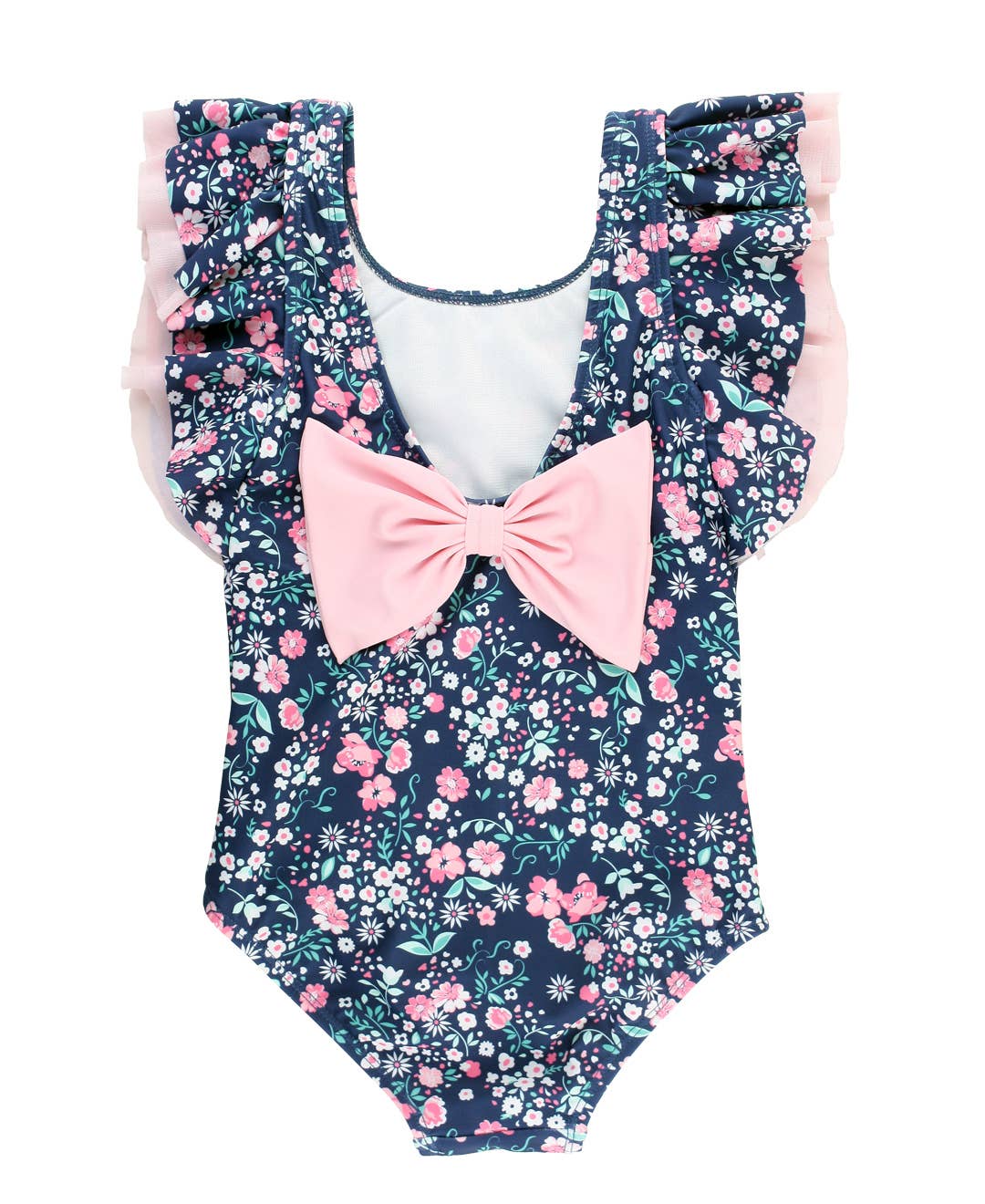 RuffleButts + RuggedButts - Girls Moonlit Meadow Butterfly Sleeve One Piece