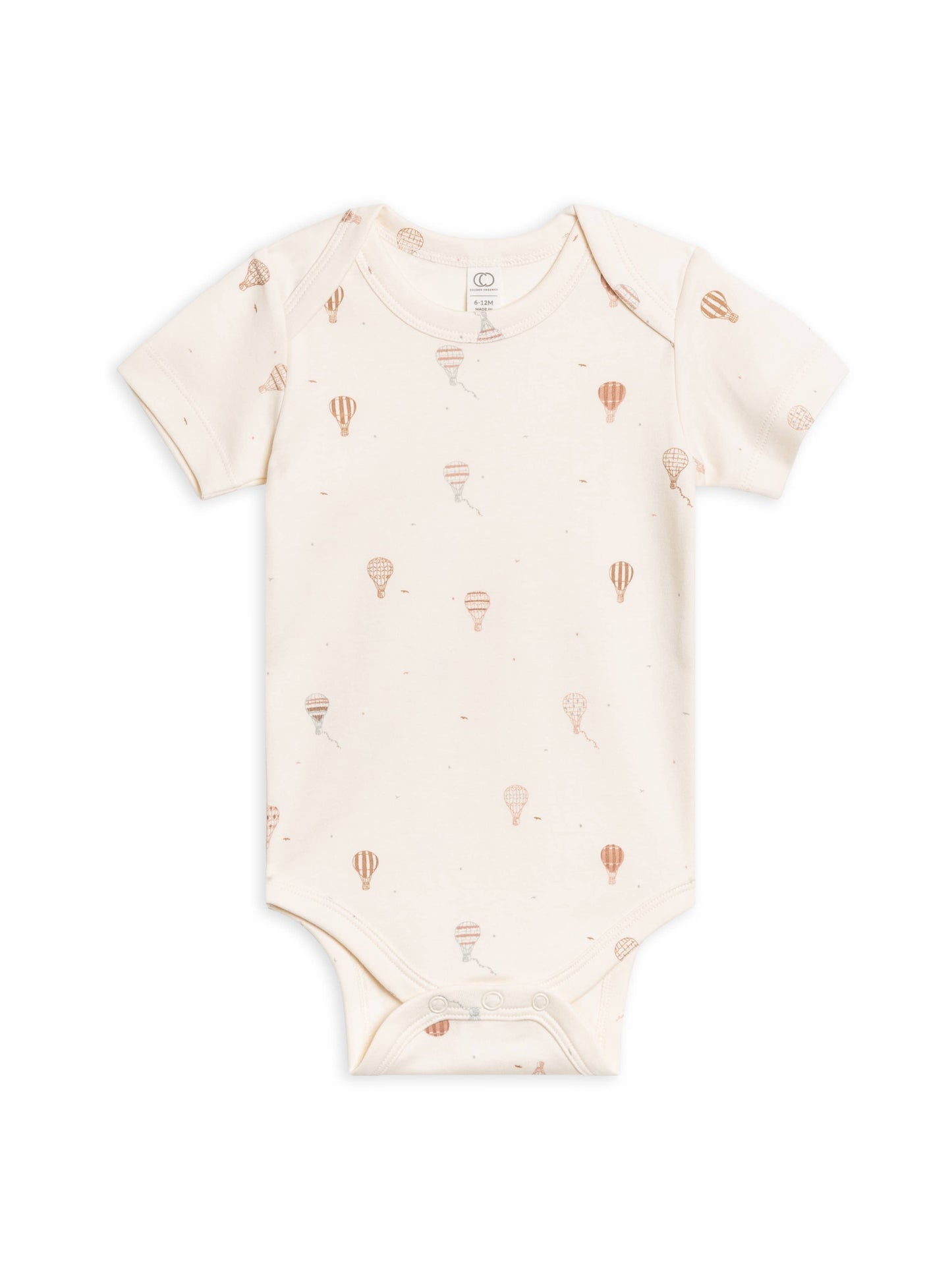 Colored Organics - Organic Baby Afton Bodysuit - Hot Air Balloon