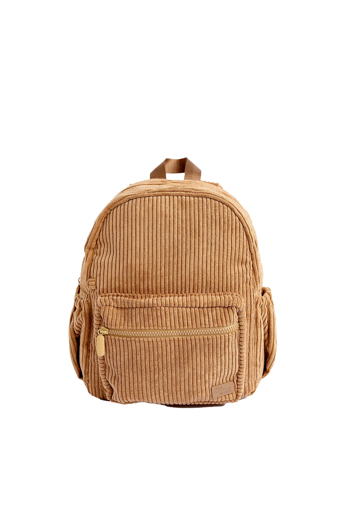 Big Little Wish - The Play Date Mini Backpack- Camel Corduroy