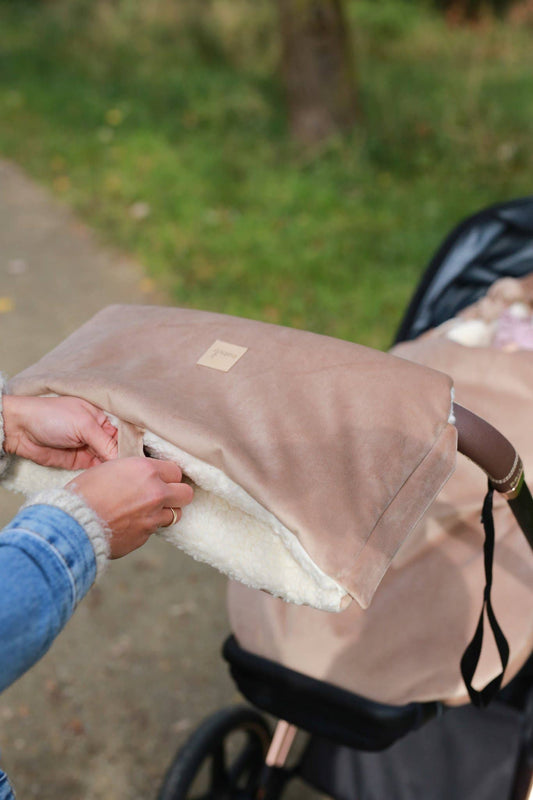 BABYLY - Waterproof velvet muff (hand warmer)/ stroller gloves