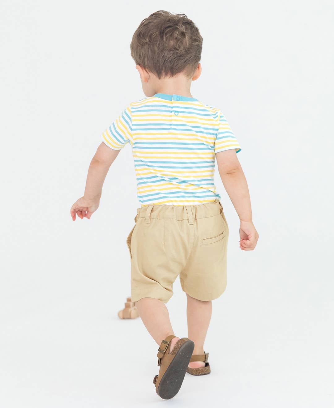 RuffleButts + RuggedButts - Boys Khaki Stretch Chino Shorts