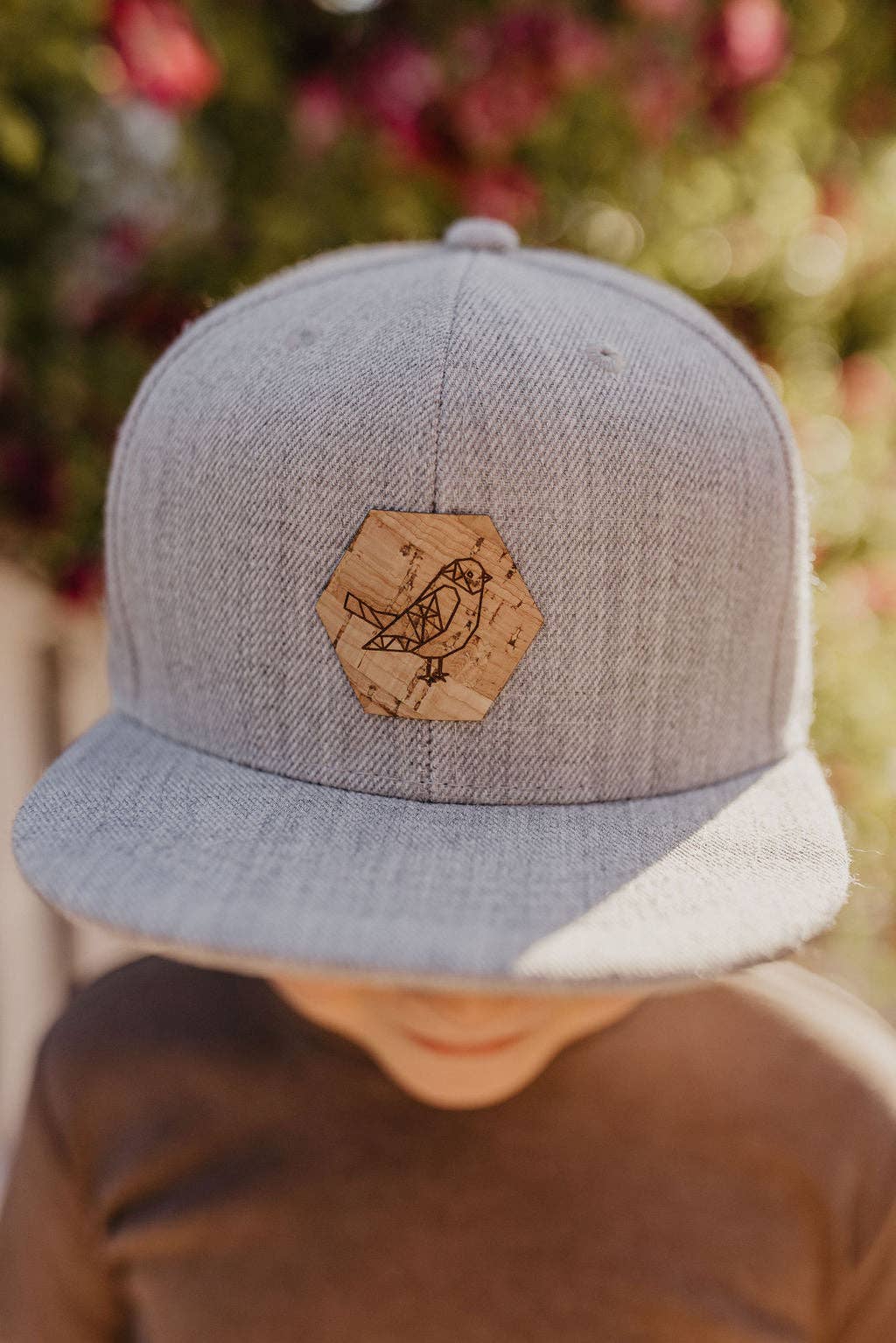 Tate & Adele - Flat Brim Snap Back Hat with Cork Patch