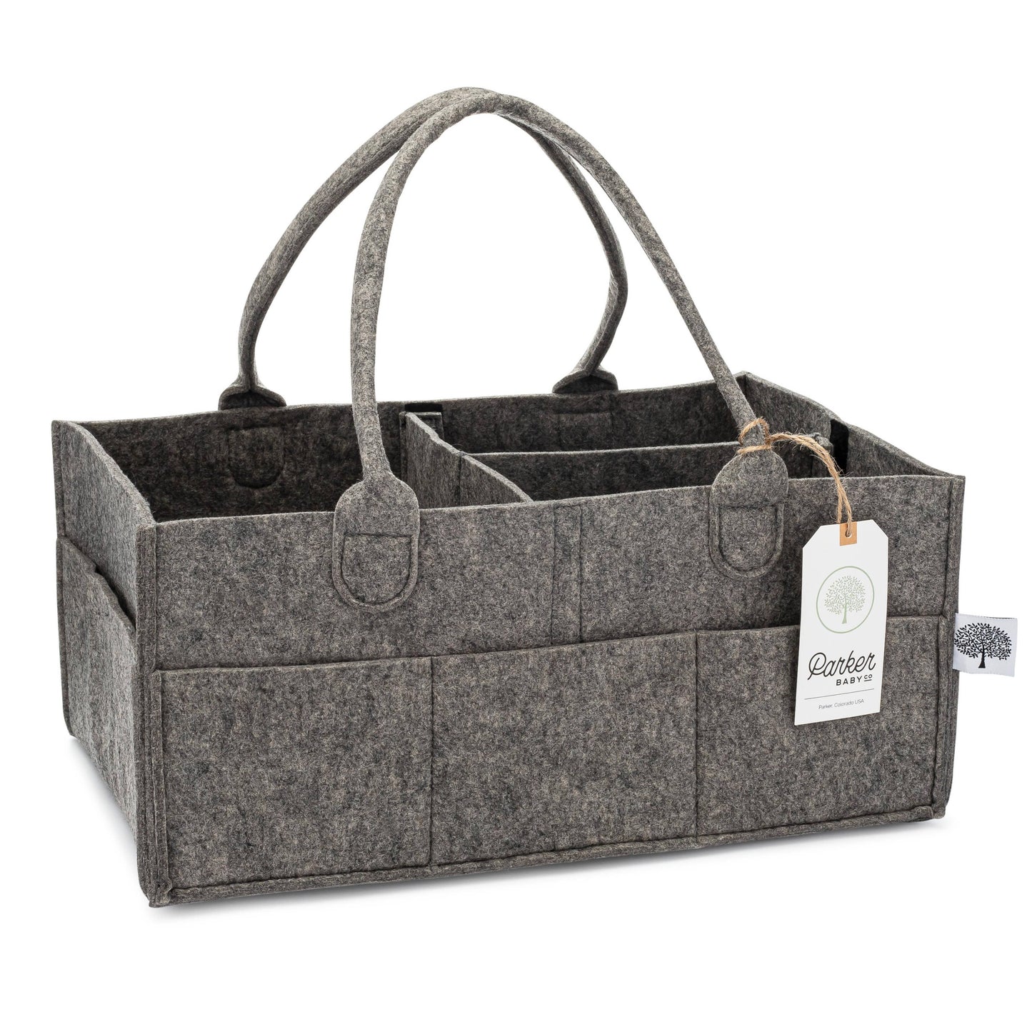 Parker Baby Co. - Diaper Caddy in Peppercorn