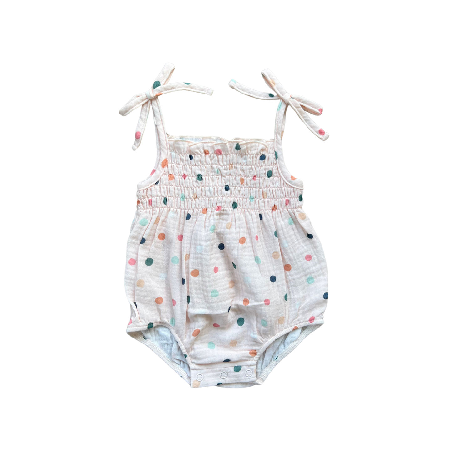 babysprouts clothing company - Baby Tie-Smocked Bodysuit