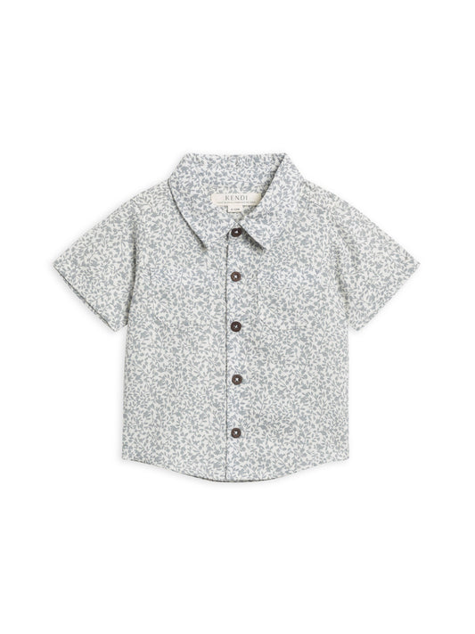 Colored Organics - Graham Linen Collared Button Down - Edna Floral