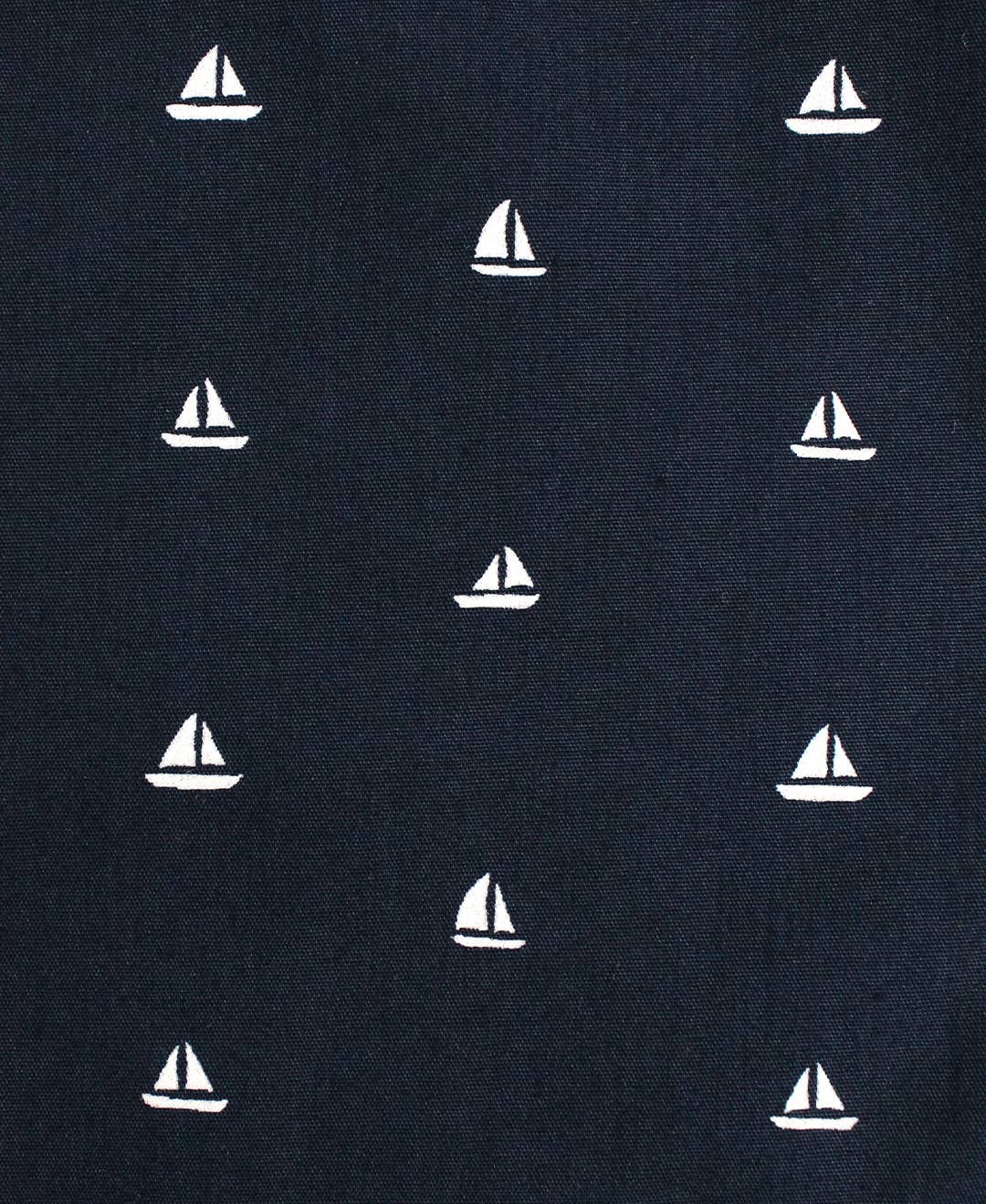 RuffleButts + RuggedButts - Boys Navy Sailboats Short Sleeve Button Down Shirt