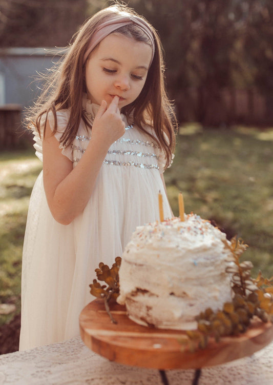 Le Petit Lapin - Scarlett | Cotton Tulle Dress | Ivory