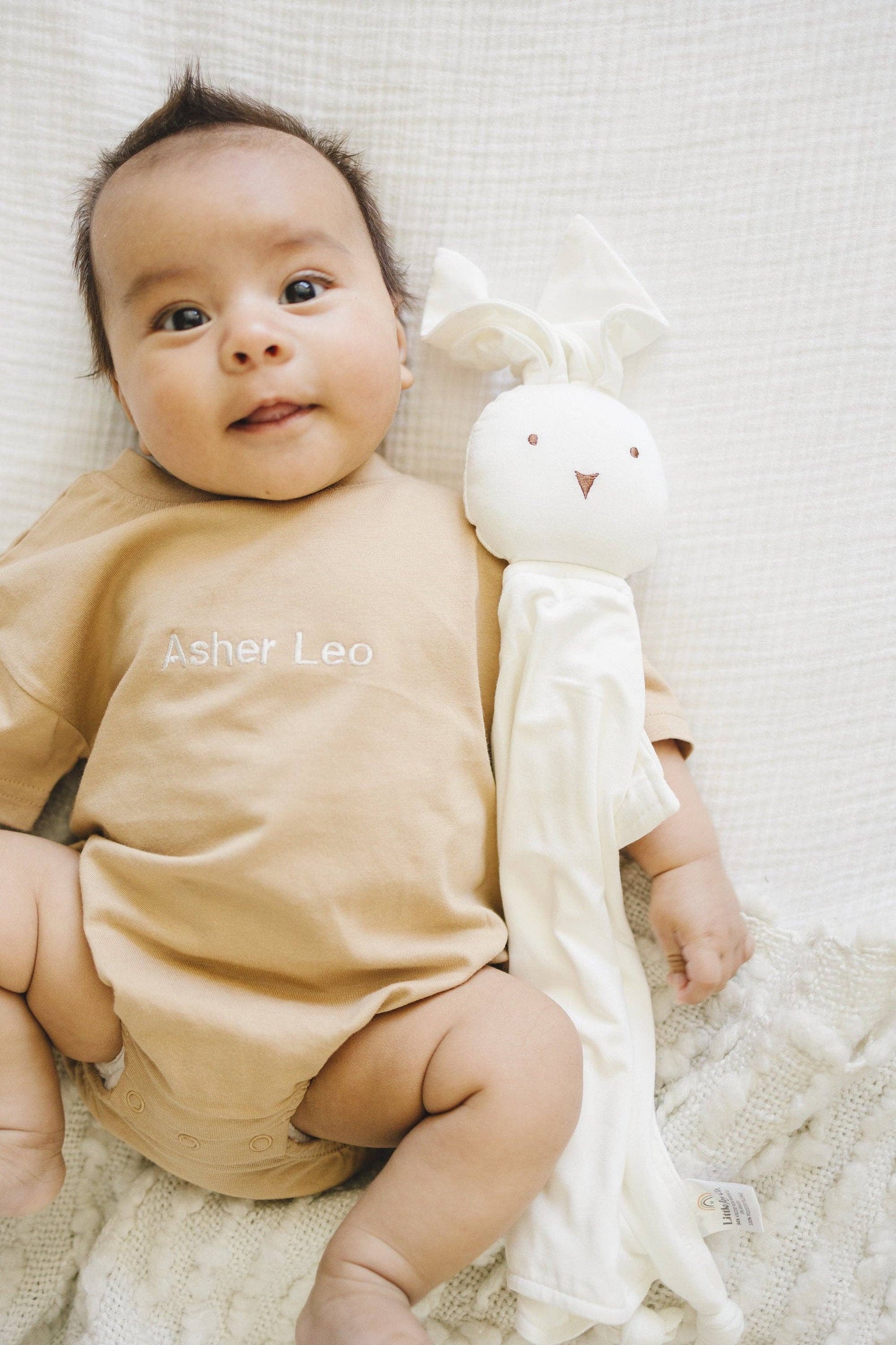 Little Joy Co. - Bamboo Bunny Lovey - Bamboo Baby Security Blanket Rabbit