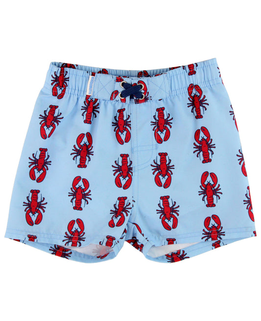 RuffleButts + RuggedButts - Boys My Little Lobster Swim Trunks