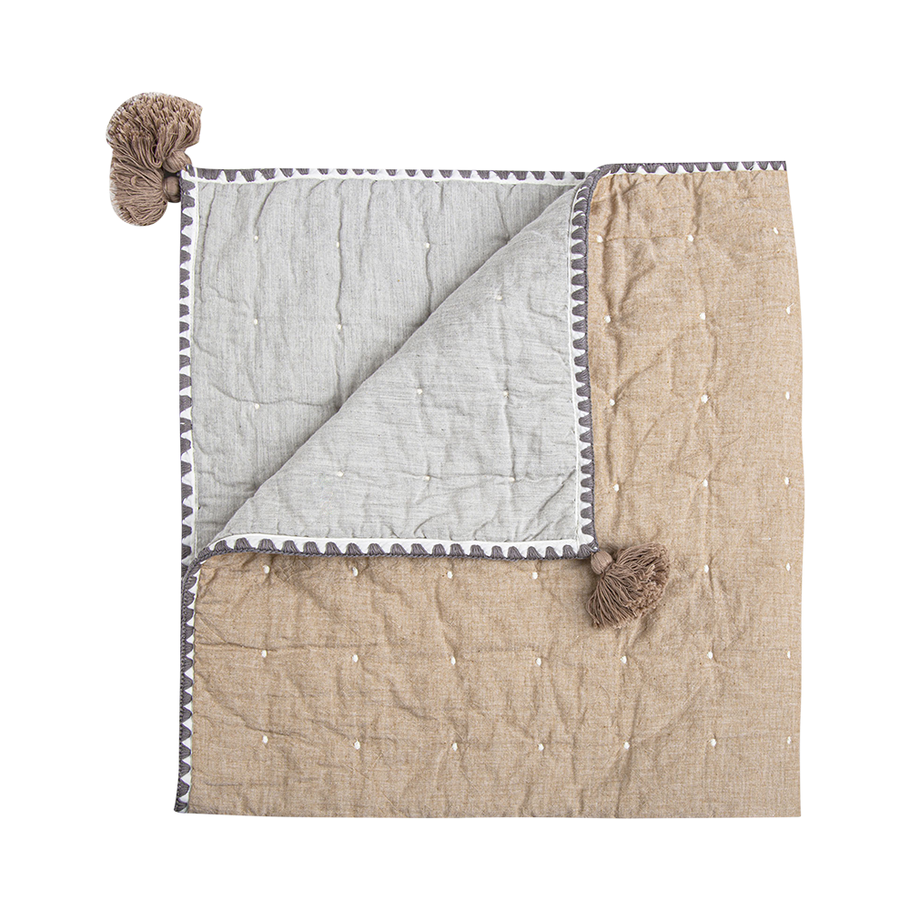 Crane Baby - Ezra Copper Quilted Blanket