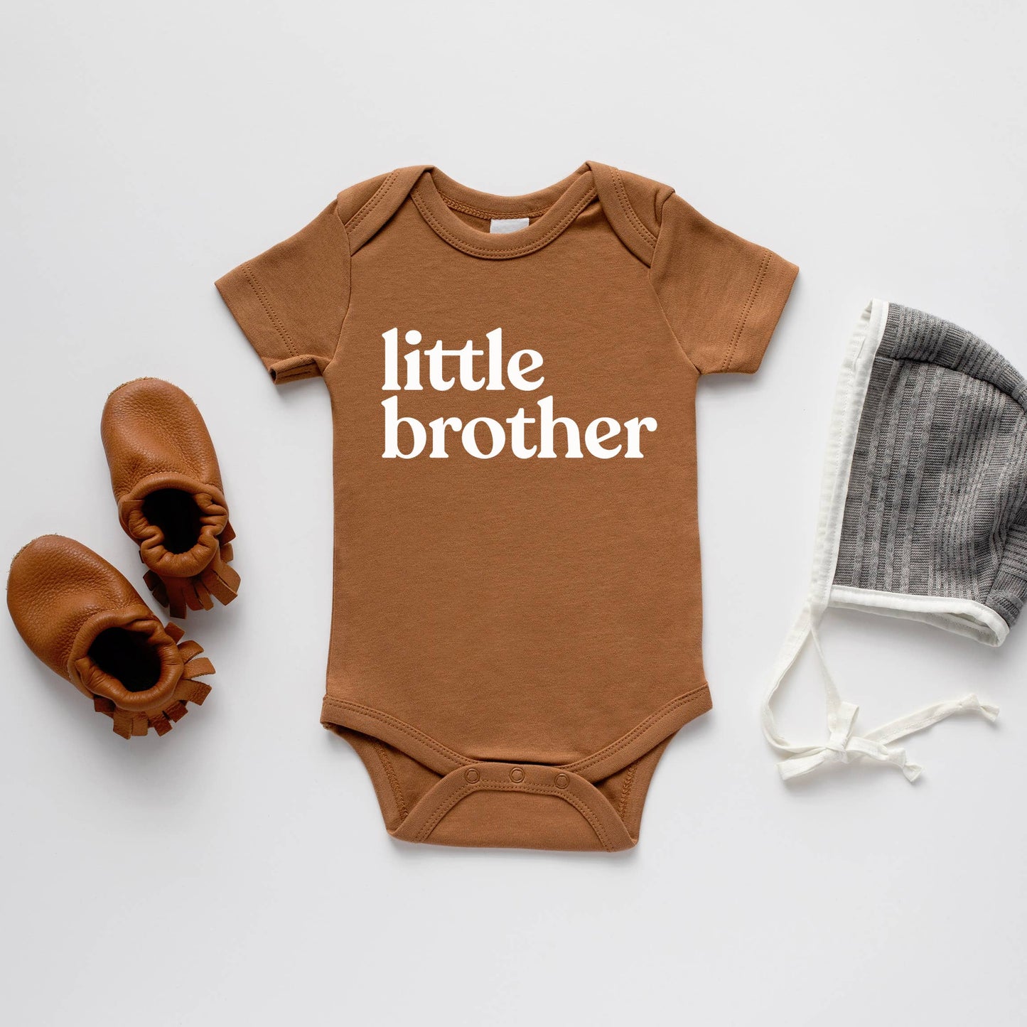 Gladfolk - Camel Organic Little Brother Baby Bodysuit