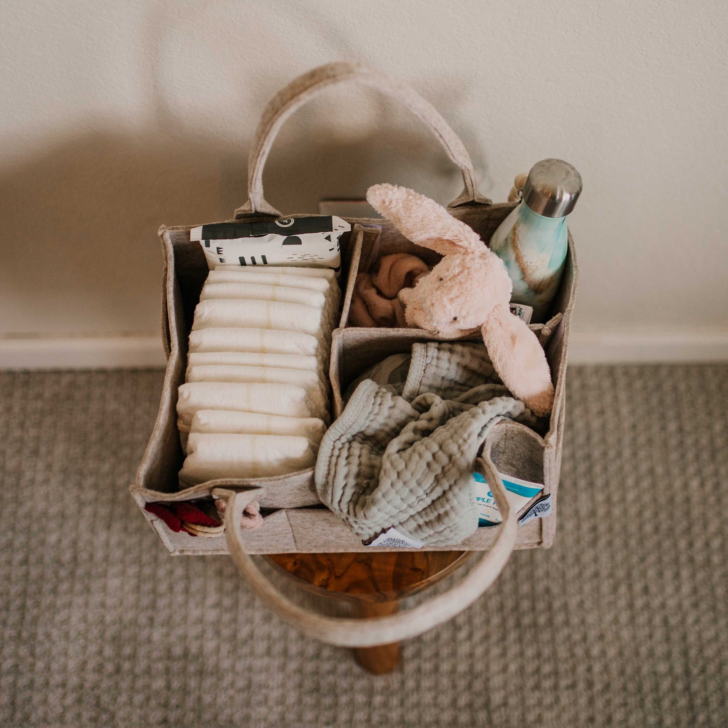 Parker Baby Co. - Diaper Caddy in Oatmeal