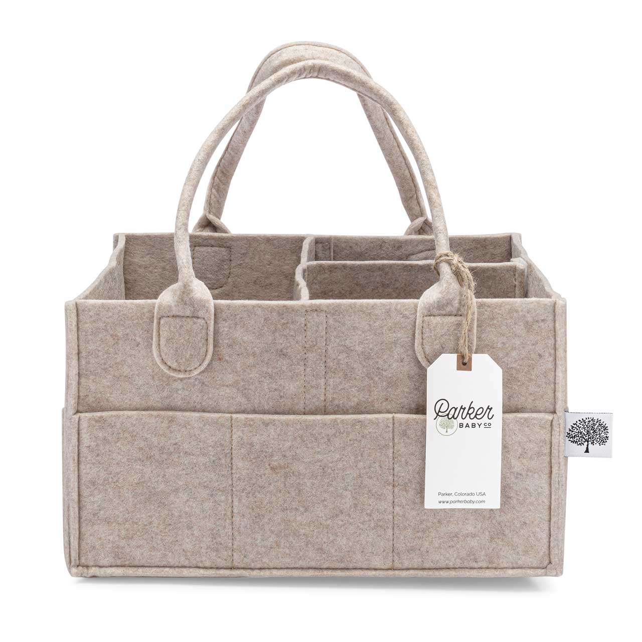 Parker Baby Co. - Diaper Caddy in Oatmeal