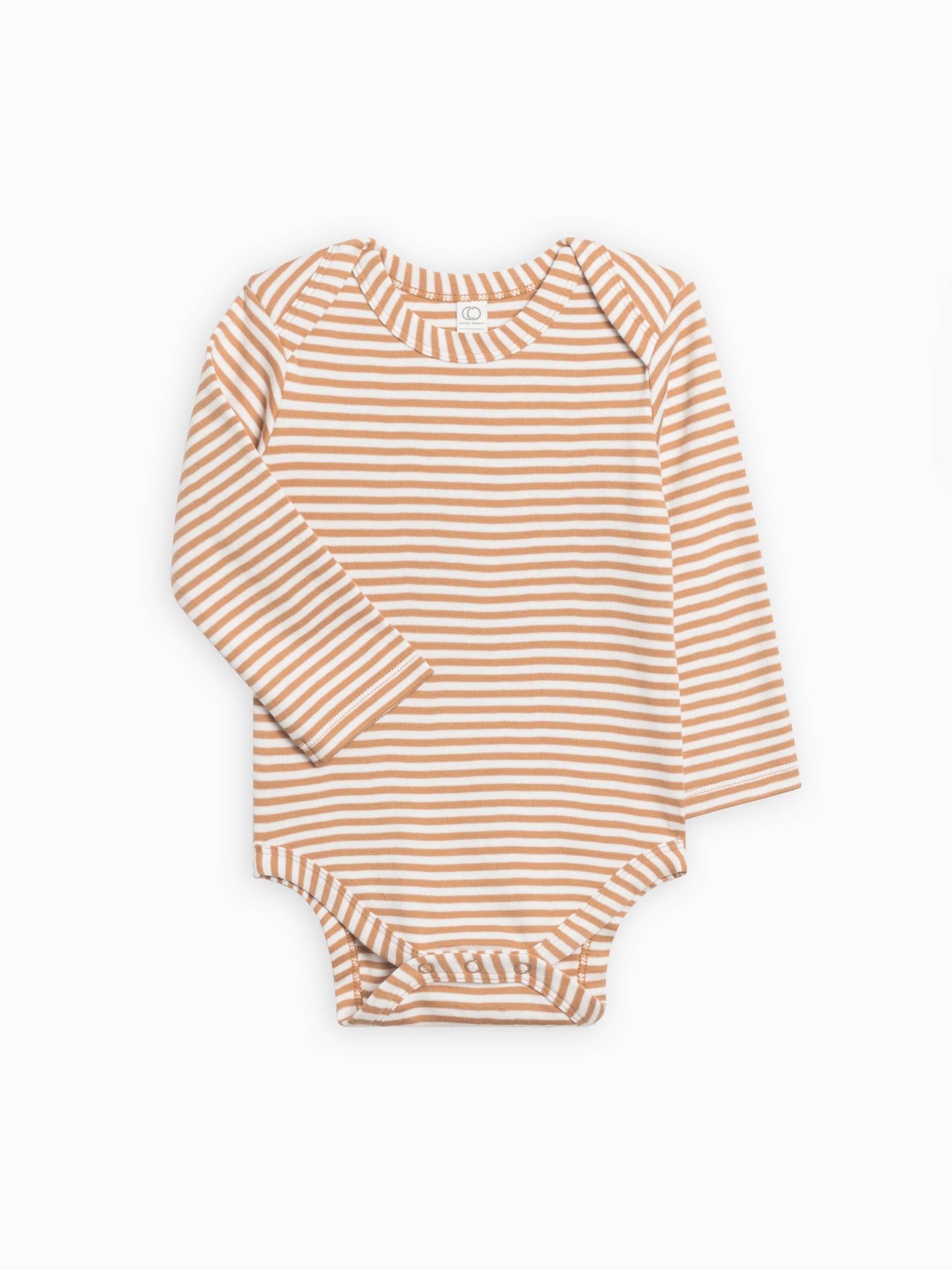 Colored Organics - Organic Baby River Bodysuit - Ginger Stripe