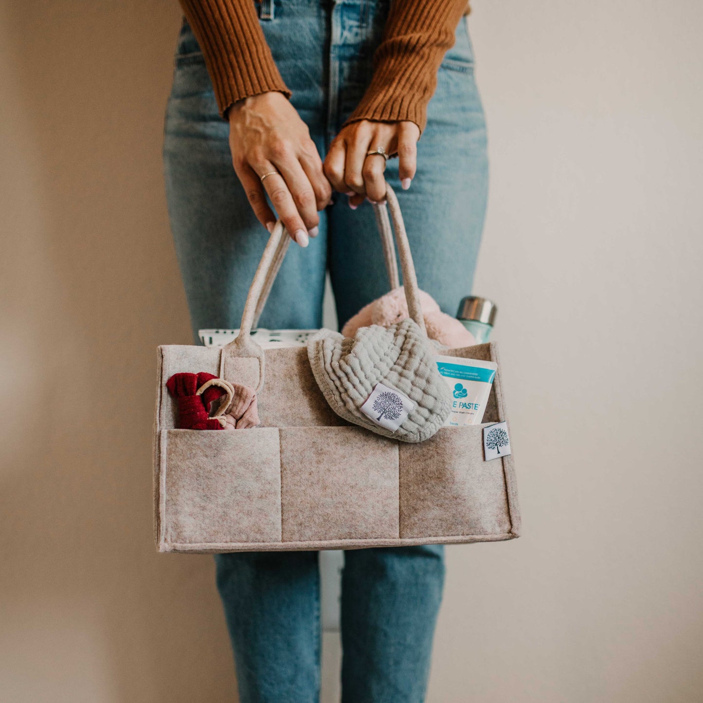 Parker Baby Co. - Diaper Caddy in Oatmeal