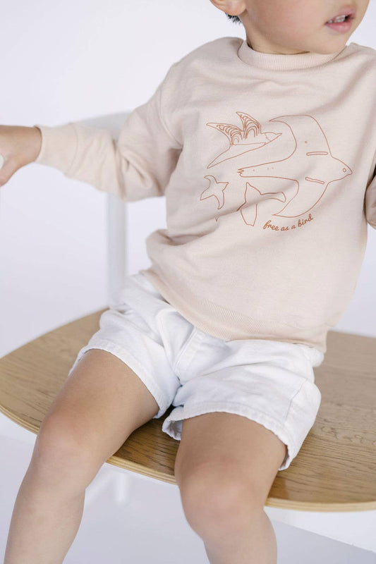 Polished Prints - Free As A Bird Sweatshirt, Kids Pullover, Gender Neutral