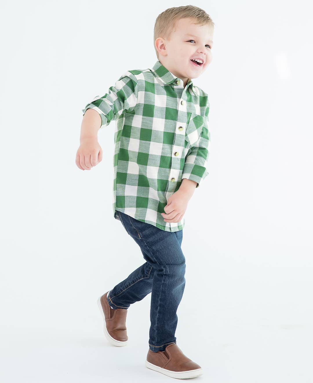 RuffleButts + RuggedButts - Boys Medium Wash Straight Jeans