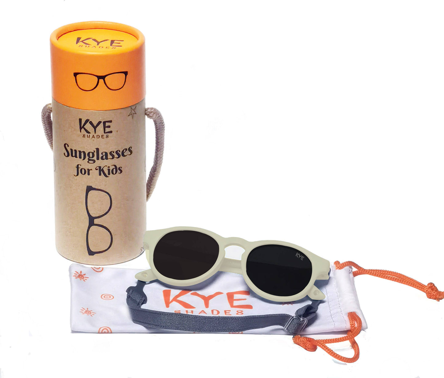 Kye Shades - Infant Polarized Sunglasses | Ages 0-12 months | Light Beige