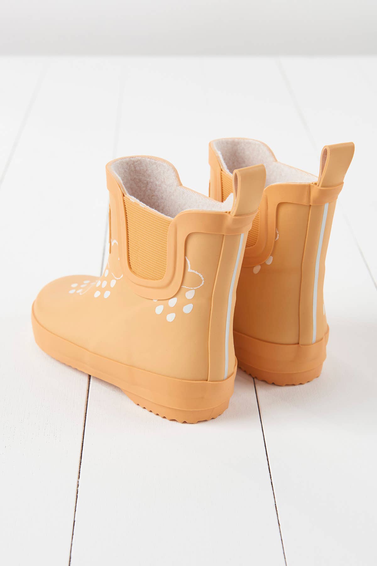 Grass & Air - Peach Short Color-Changing Kids Wellies