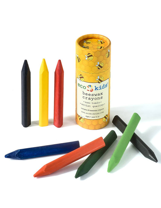 eco-kids / elseware unplug - Beeswax crayons - triangle - case