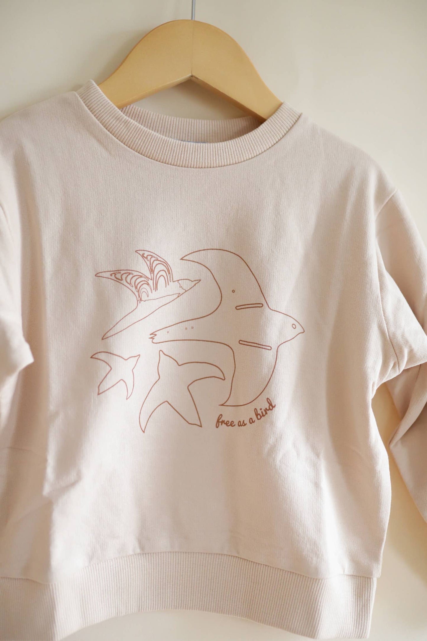 Polished Prints - Free As A Bird Sweatshirt, Kids Pullover, Gender Neutral