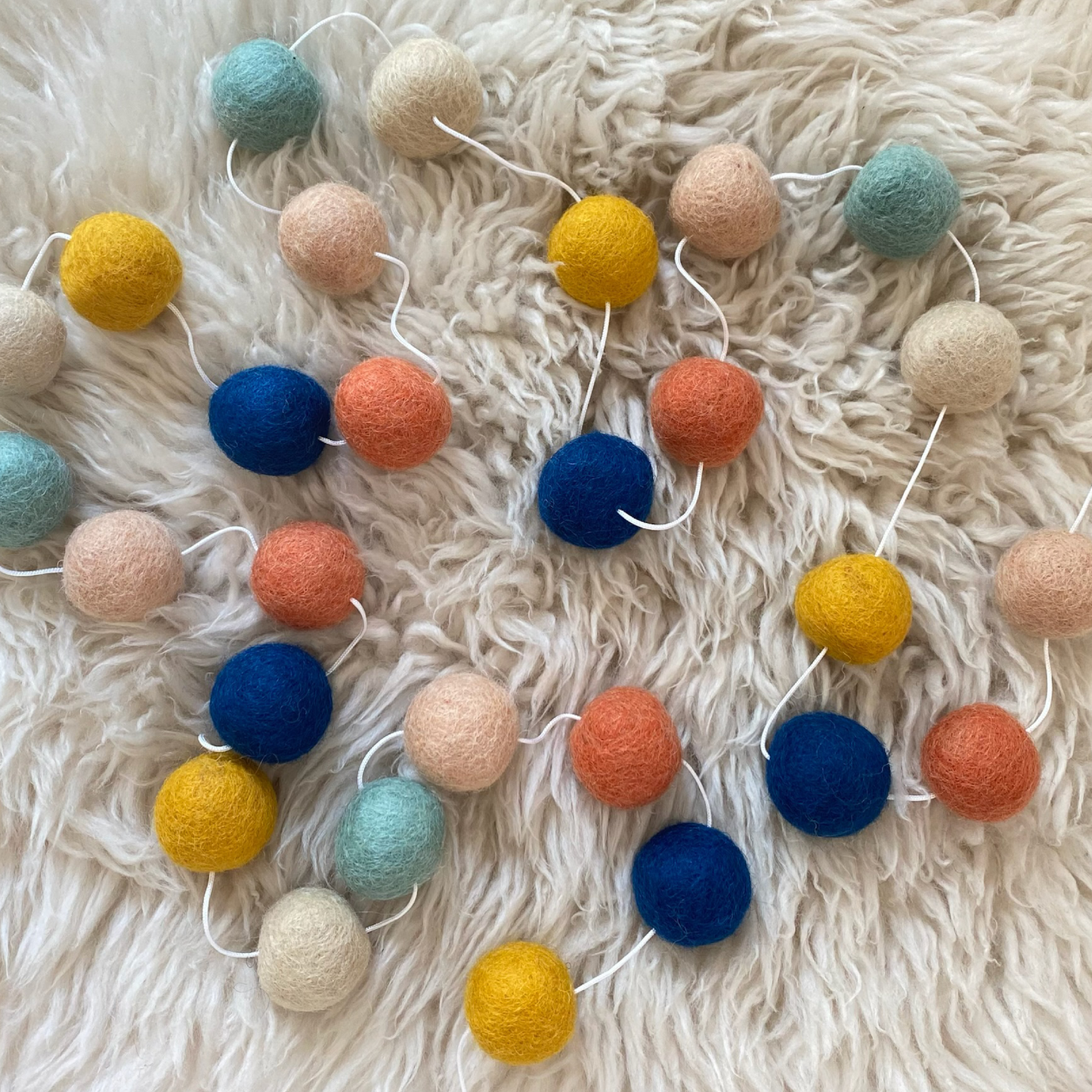 Sheep Farm Felt - Arizona Felt Ball Garland