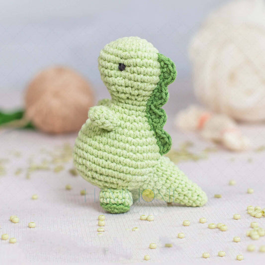 DLT Ecommerce - Crochet Saurolophus Dinosaur Plushie, Stuffed Animal Toy