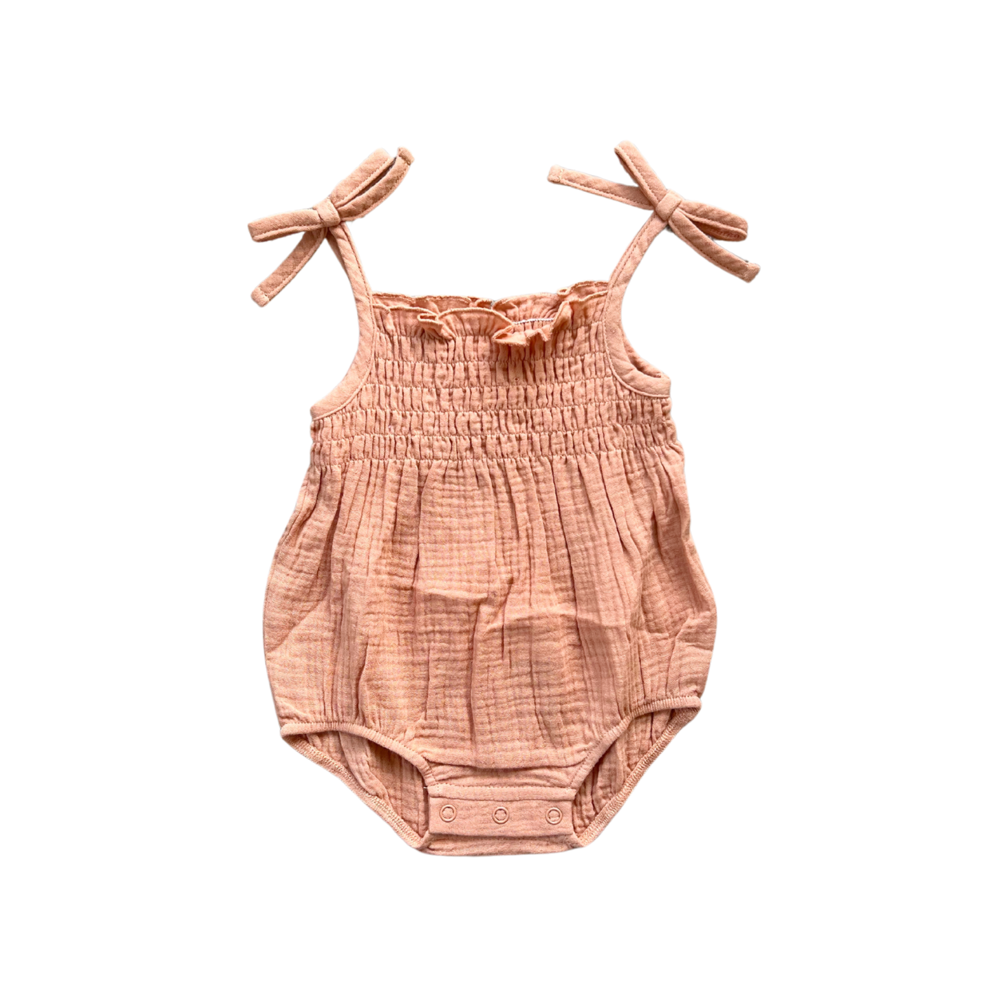 babysprouts clothing company - Baby Tie-Smocked Bodysuit