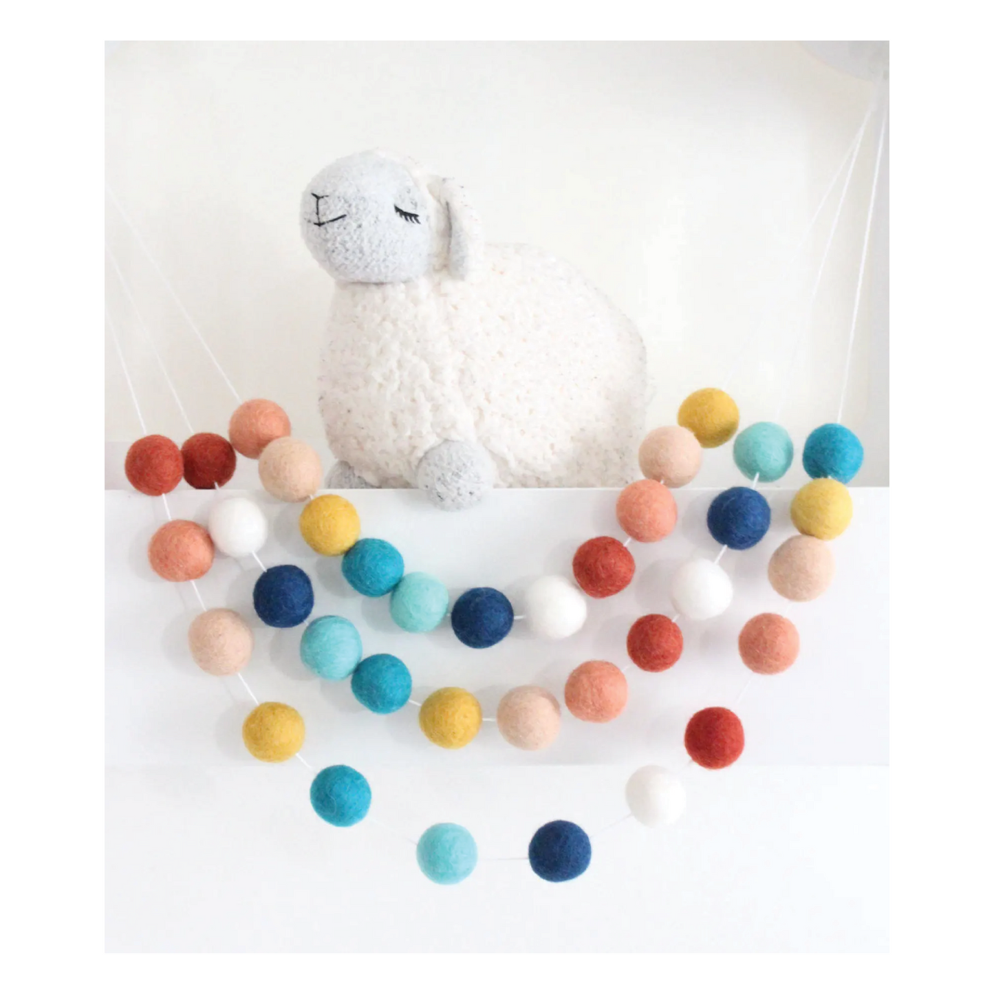 Sheep Farm Felt - Southwestern Sky Felt Ball Garland