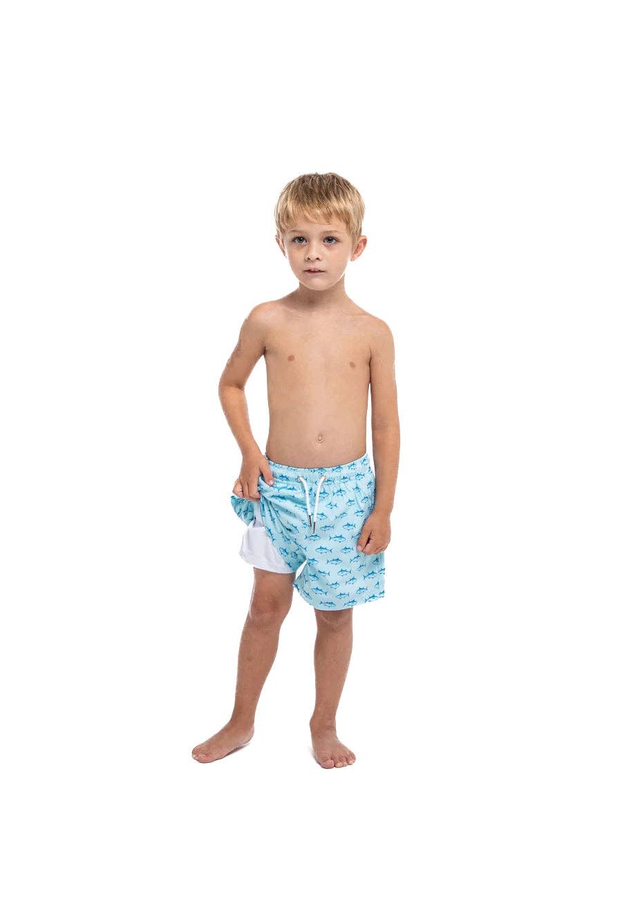 Bermies -Swim Trunks- Blue Tuna