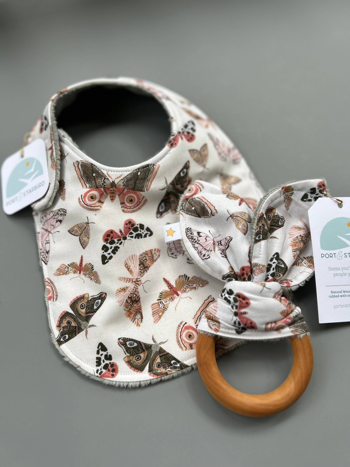 Port & Starbird - Moths and More bib