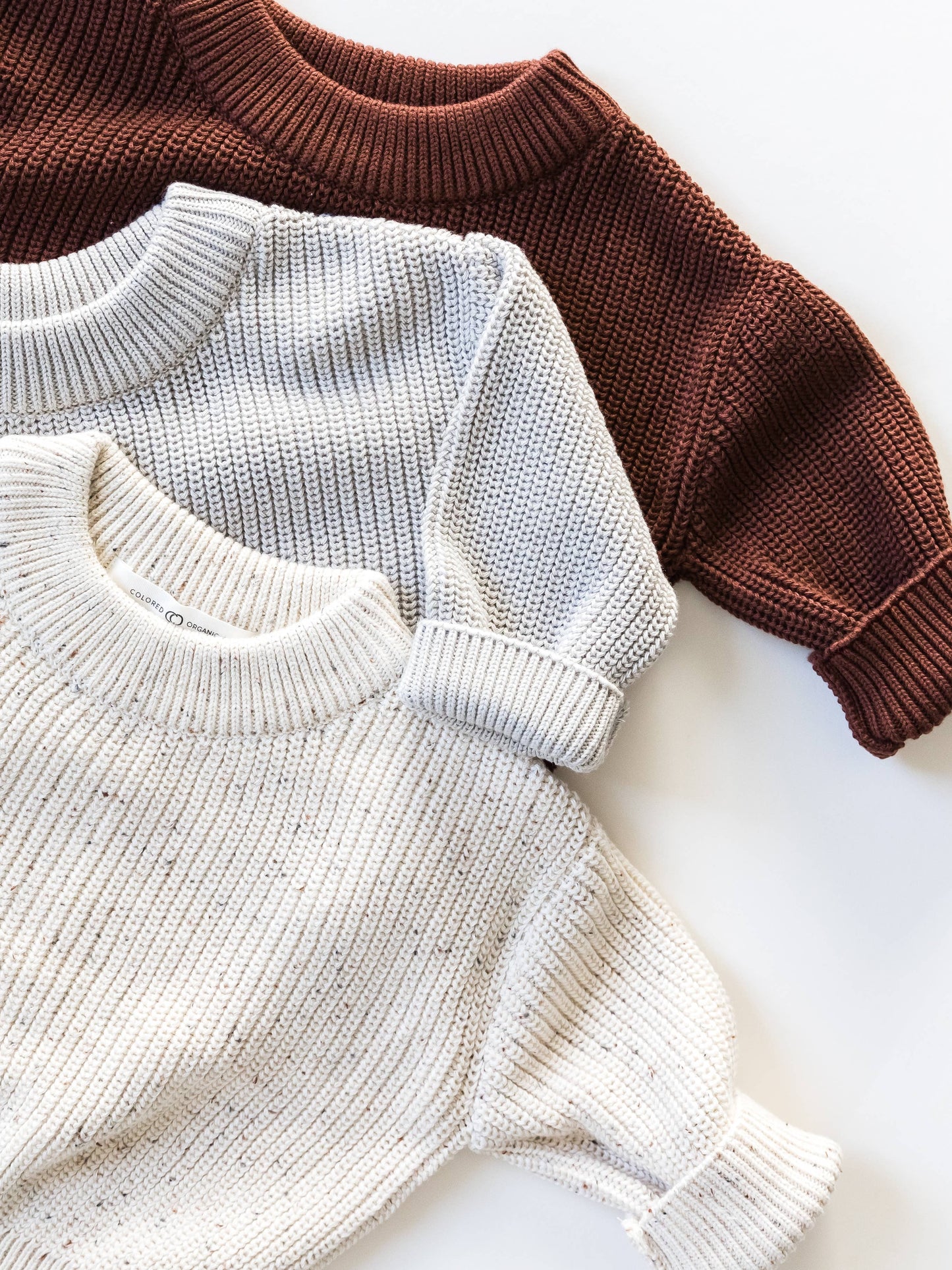 Colored Organics - Organic Baby & Kids Dion Sweater Crew -Glacier