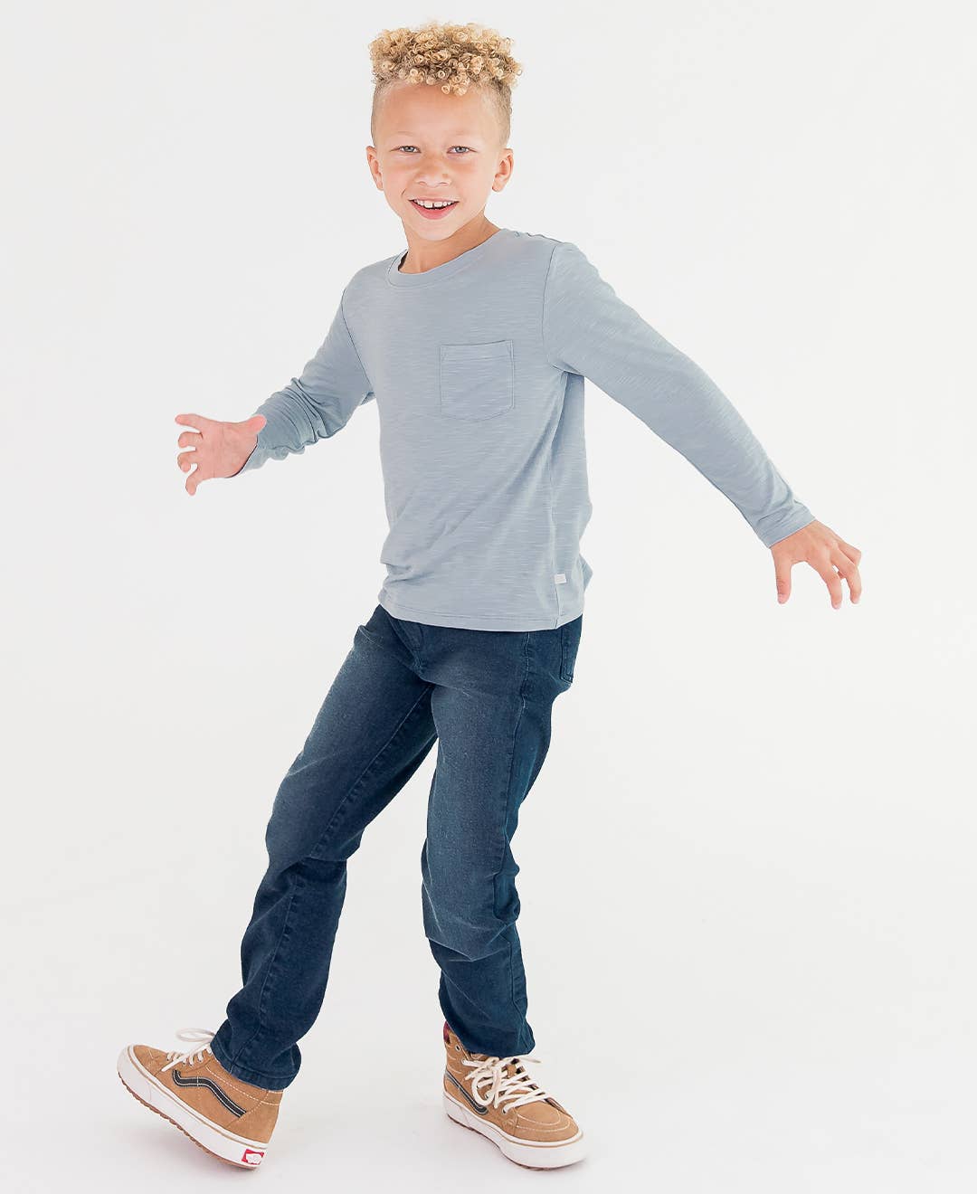 RuffleButts + RuggedButts - Boys Medium Wash Straight Jeans