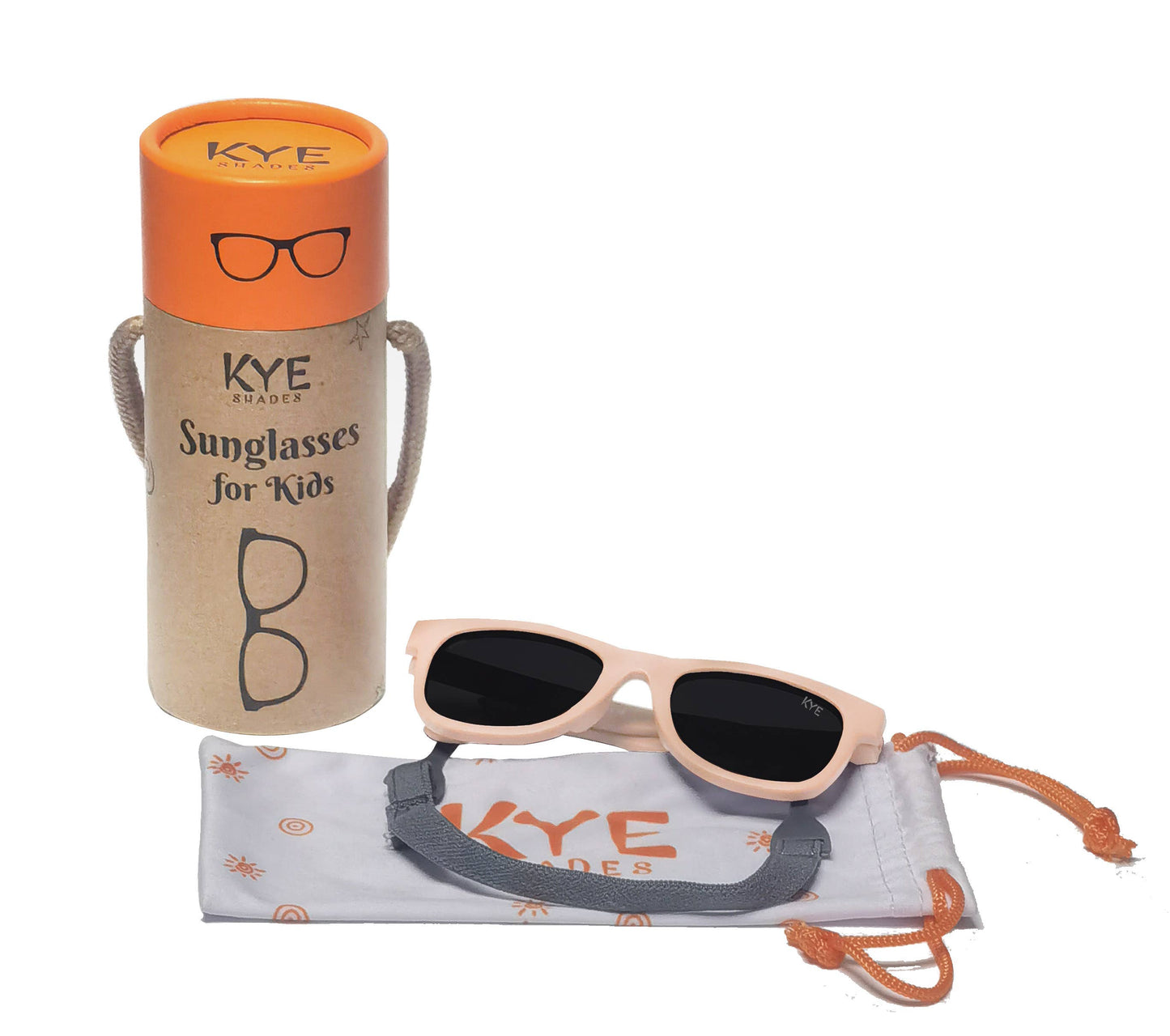 Kye Shades - Infant Polarized Sunglasses | Ages 0-12 months | Light Pink