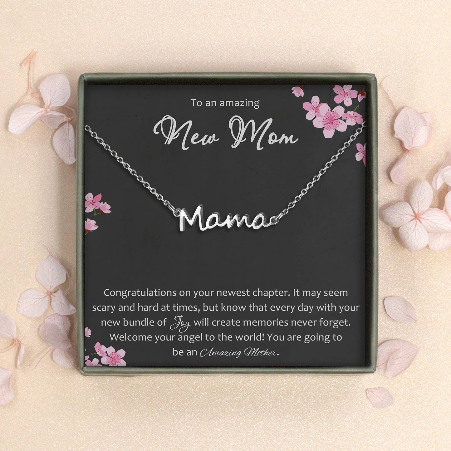 Anavia - Amazing New Mom Mama Necklace - First-Time Mom Gift Jewelry