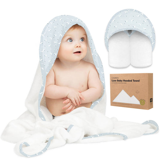 KeaBabies - KeaBabies Luxe Baby Hooded Towel