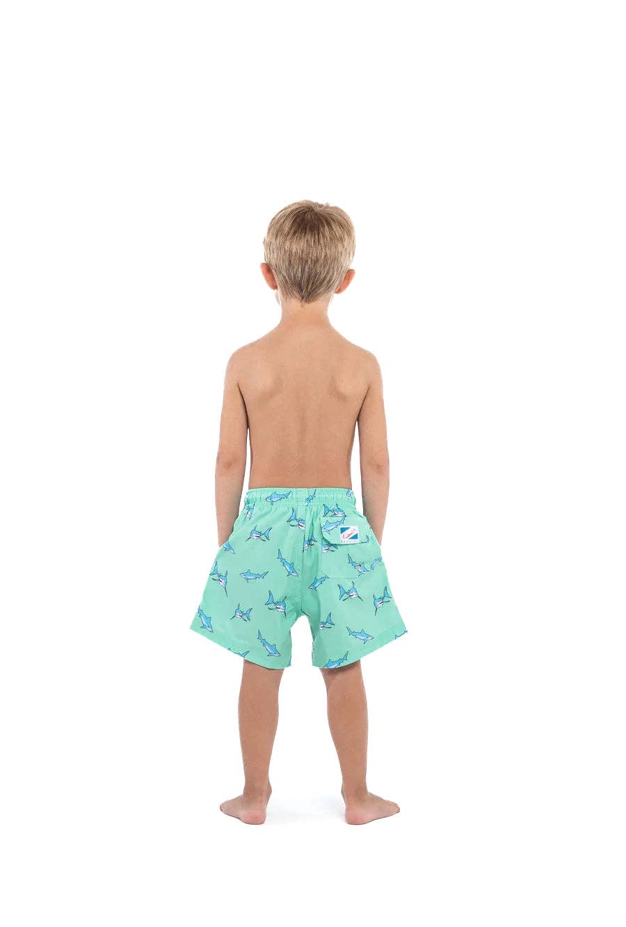 Bermies Swim Trunks - Green Shark