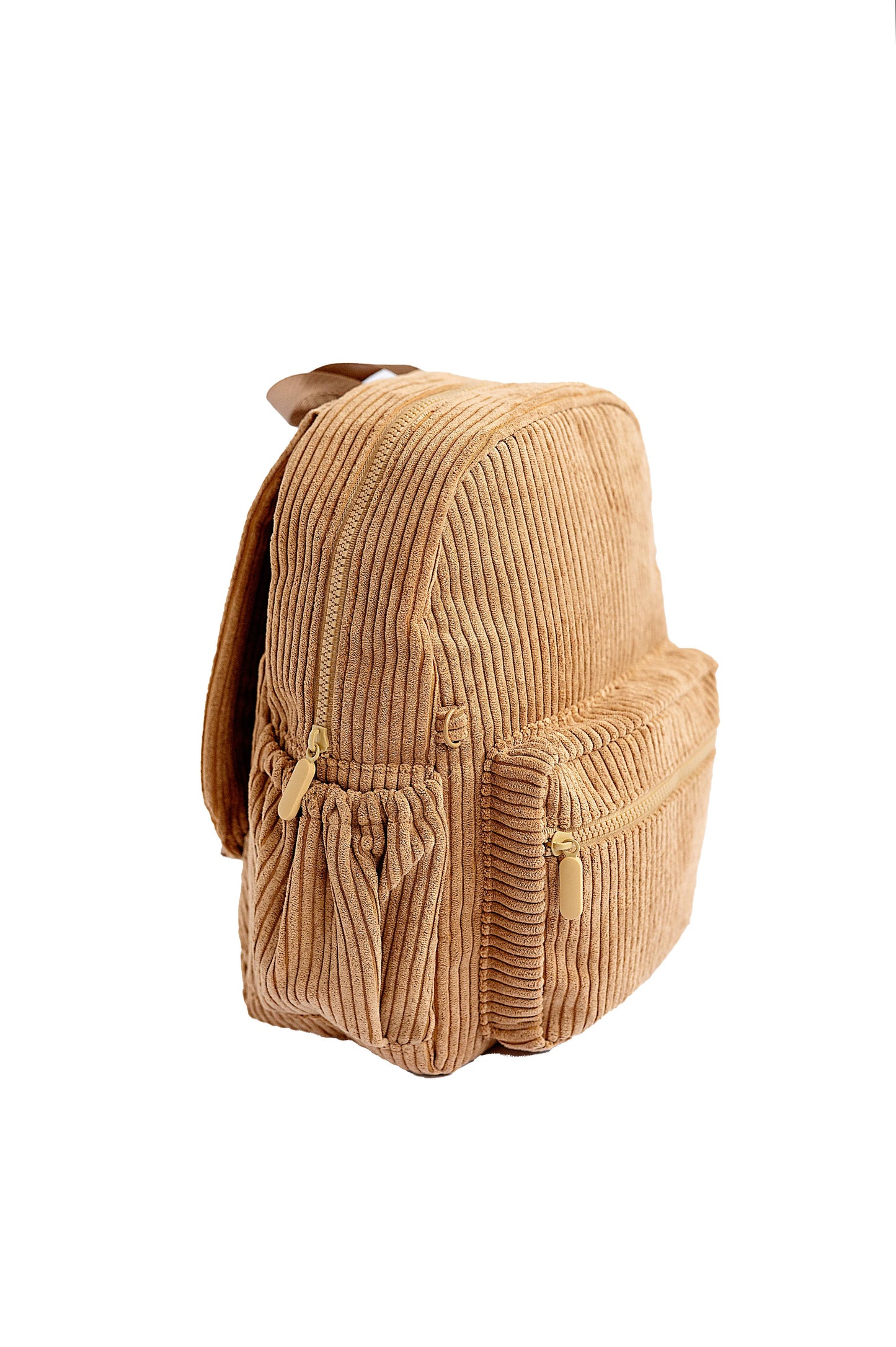 Big Little Wish - The Play Date Mini Backpack- Camel Corduroy