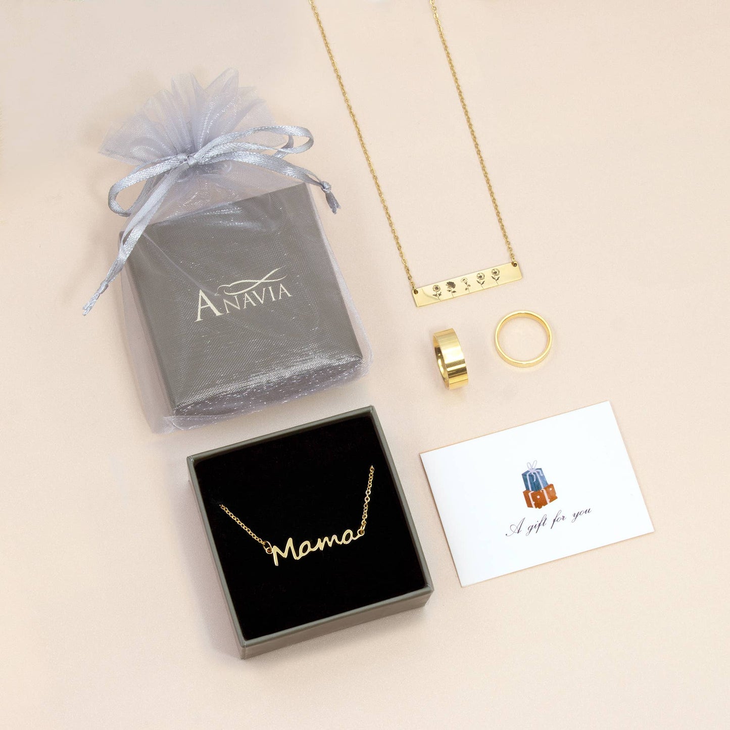 Anavia - Amazing New Mom Mama Necklace - First-Time Mom Gift Jewelry